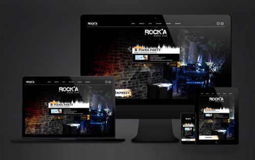Rock'a Music Club - strona internetowa dla klubu muzycznego