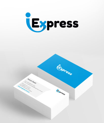 iExpress - identyfikacja wizualna logo firmy spedycyjnej logistycznej