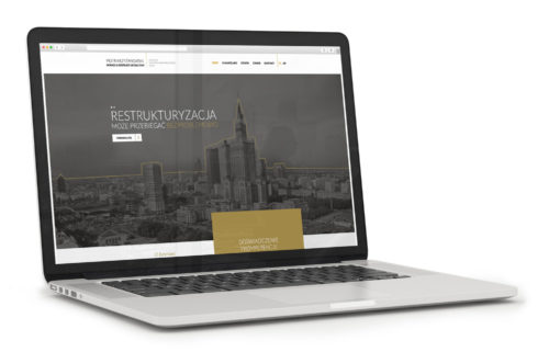 Doradca restrukturyzacyjny - projekt nowej strony internetowej
