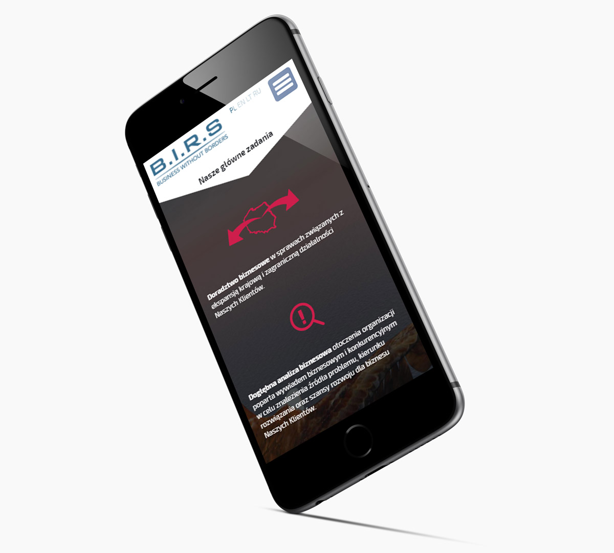 BIRS - mobilna, responsywna strona internetowa z RWD