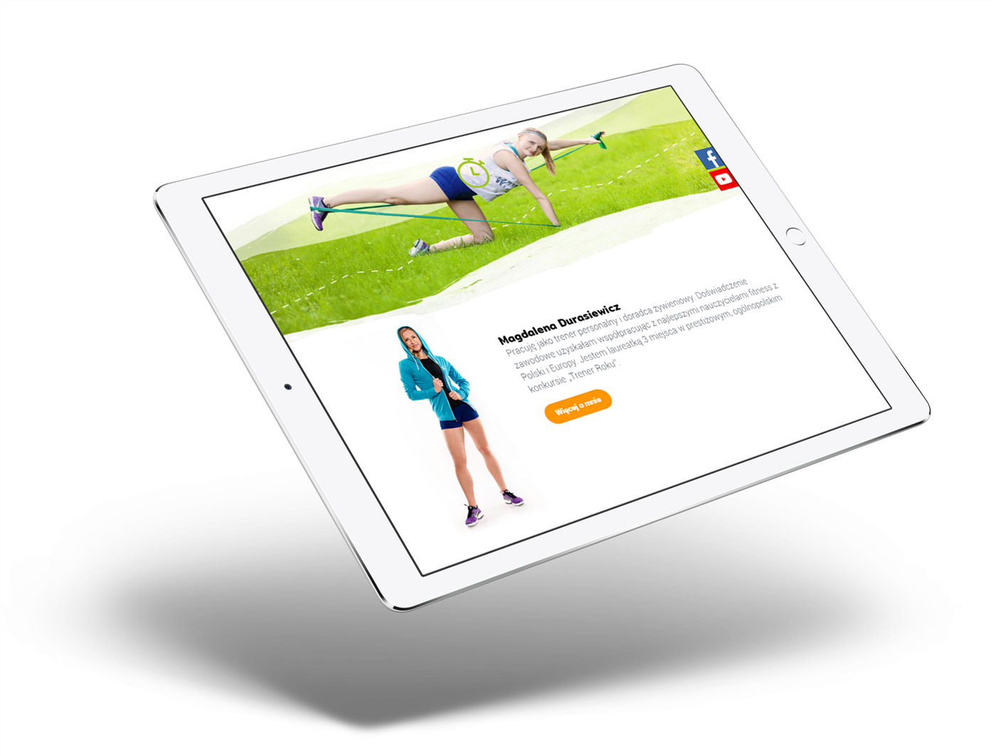 Napędzamy do zmiany - wizualizacja nowej strony www dla trenerów personalnych z Gliwic, coaching