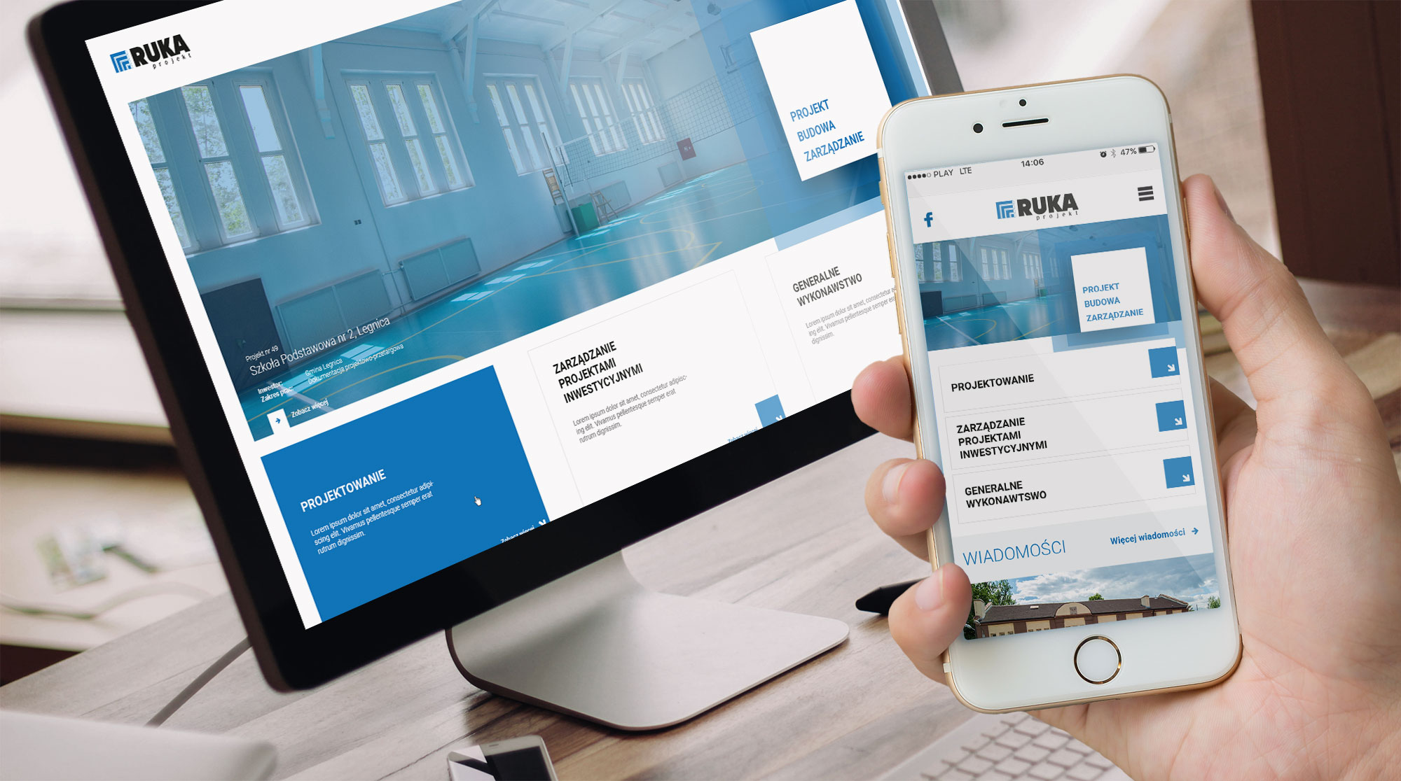 RUKA Projekt - usługi inżynierskie - projekt strony internetowej