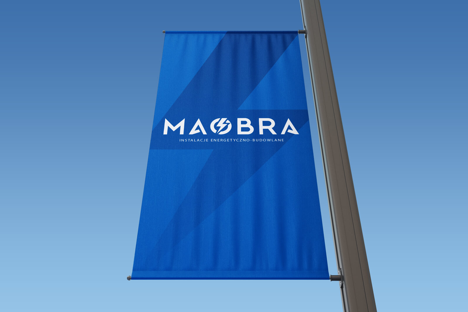 Key Visual firmy MAOBRA na przykładzie projektu flagi firmowej